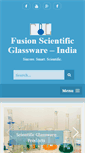 Mobile Screenshot of fusion-scientific-glassware.com