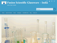 Tablet Screenshot of fusion-scientific-glassware.com